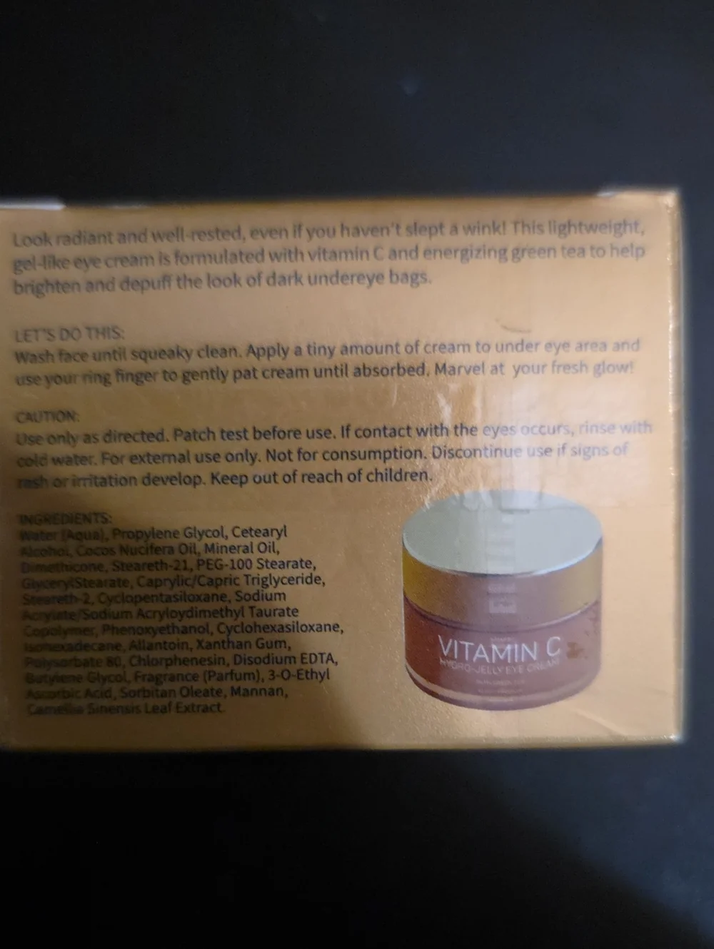 Spalife Vitamin C Hydro-Jelly Eye Cream - Bright Orange Packaging